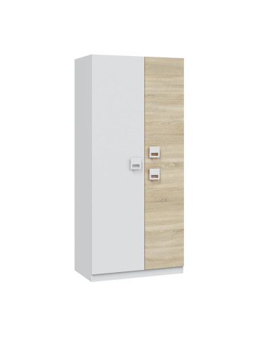 Armario Tomy 3 puertas – Con barra de colgar y estantes fijos Armario Tomy 3 puertas – Con barra de colgar y estantes fijos