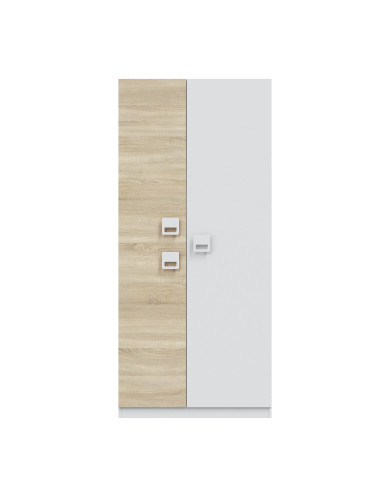 Armario Tomy 3 puertas – Con barra de colgar y estantes fijos Armario Tomy 3 puertas – Con barra de colgar y estantes fijos