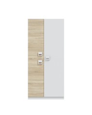 Armario Tomy 3 puertas – Con barra de colgar y estantes fijos