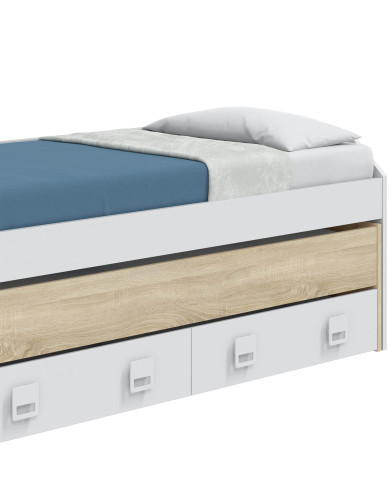 Cama nido Tomy con estantes – Doble cama y almacenaje práctico Cama nido Tomy con estantes – Doble cama y almacenaje práctico