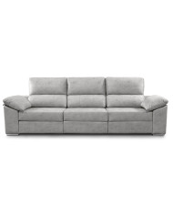 Sofá Silvi – Sofá deslizante con cabeceros reclinables y patas bajas