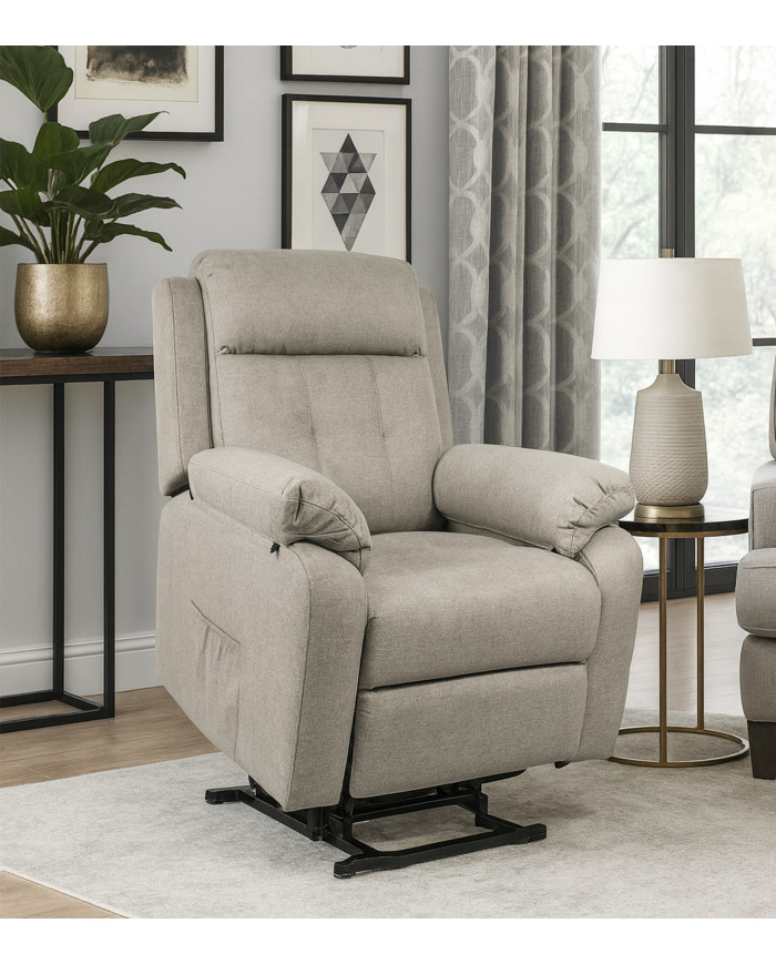 Butaca relax Nuba – Power Lift eléctrico y sistema cero pared