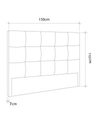 Cabecero de cama tapizado Olson - Moderno y atemporal Cabecero de cama tapizado Olson - Moderno y atemporal