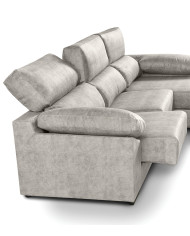 Sofá Chaise Longue Monti – Asientos extraíbles, respaldos reclinables y arcón