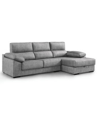 Sofá Chaise Longue Monti – Asientos extraíbles, respaldos reclinables y arcón