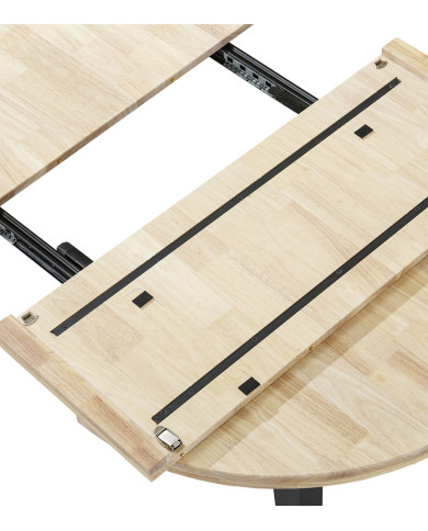 Mesa comedor redonda extensible industrial BERGI