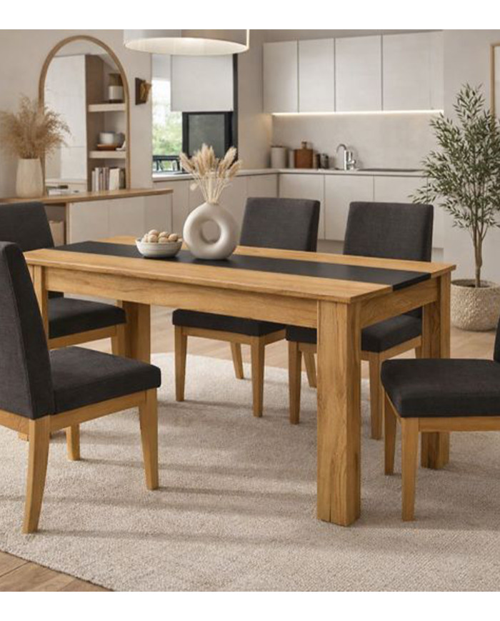 Mesa de comedor fija Mirko 140x90 cm – Diseño funcional