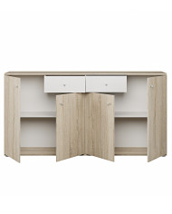 Aparador Match – Diseño moderno roble y blanco