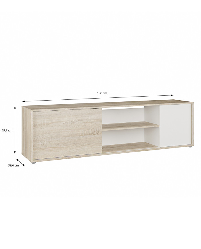 Mueble de TV Match 180 cm – Estilo escandinavo y funcional