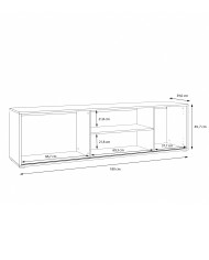 Mueble de TV Match 180 cm – Estilo escandinavo y funcional