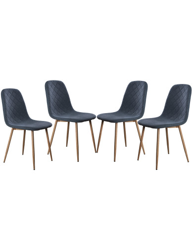 Pack de 4 Sillas de Comedor Suiz - Diseño Moderno y Elegante