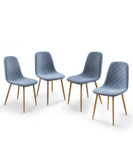 Pack de 4 Sillas de Comedor Suiz - Diseño Moderno y Elegante