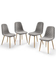 Pack de 4 Sillas de Comedor Suiz - Diseño Moderno y Elegante