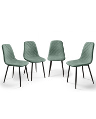 Pack de 4 Sillas de Comedor Suiz - Diseño Moderno y Elegante