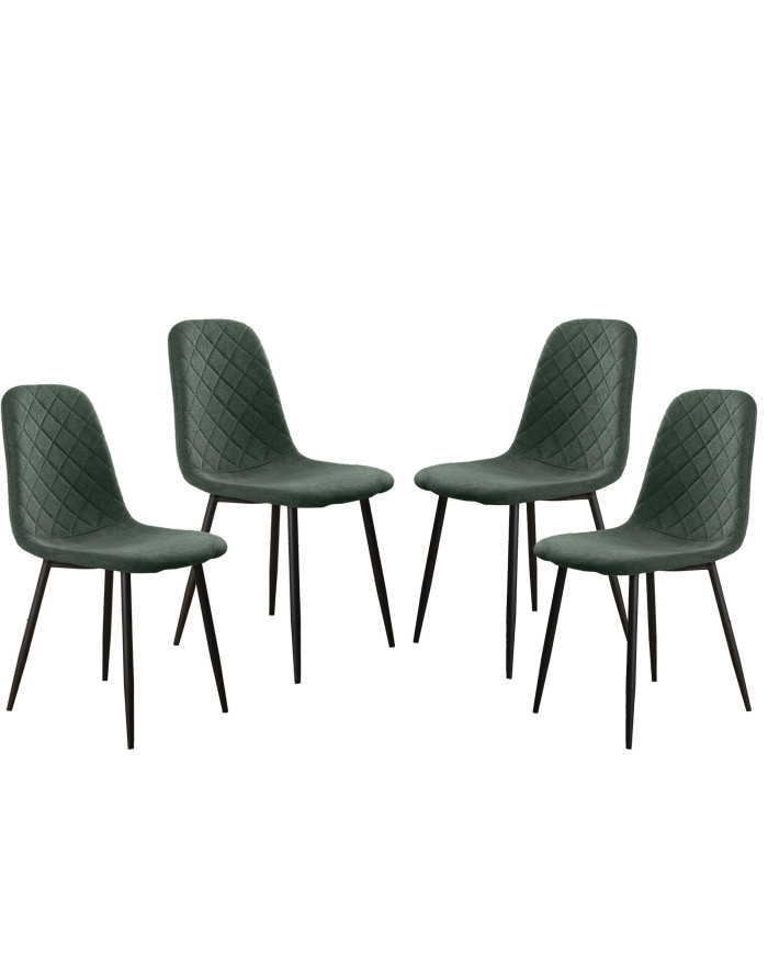 Pack de 4 Sillas de Comedor Suiz - Diseño Moderno y Elegante