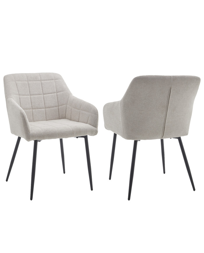 Pack 2 sillas comedor con reposabrazos FREYA