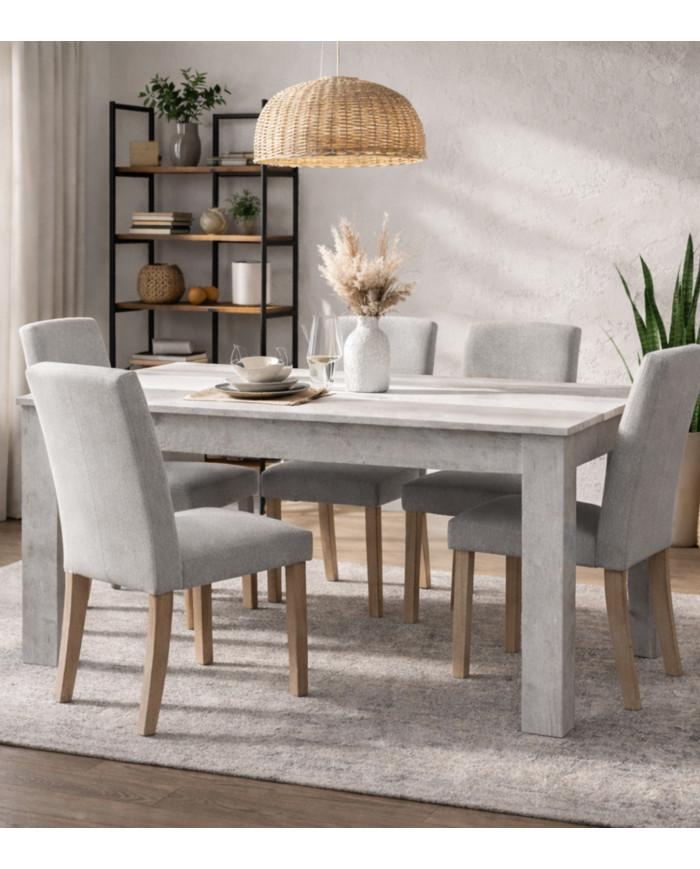 Mesa de comedor fija Mirko 140x90 cm – Diseño funcional