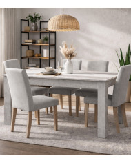 Mesa de comedor fija Mirko 140x90 cm – Diseño funcional