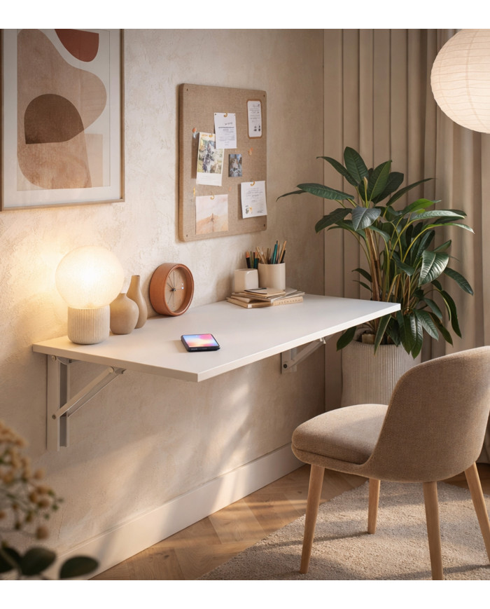 Mesa plegable de pared Plex – Mesa auxiliar compacta