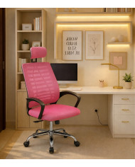 Silla de escritorio Queny ergonómica con reposacabezas