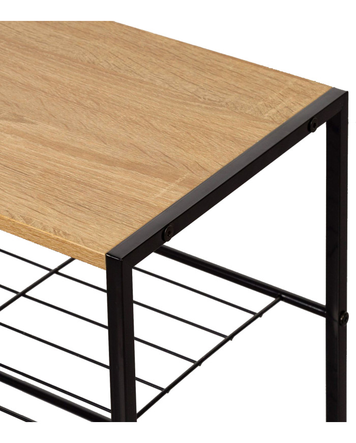 Estantería Kraft estilo industrial con 4 estantes