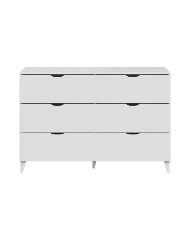 Cómoda Ares 6 cajones con patas
