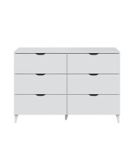 Cómoda Ares 6 cajones con patas