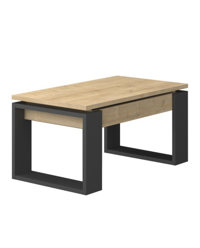 Mesa de centro elevable Rubi con almacenaje