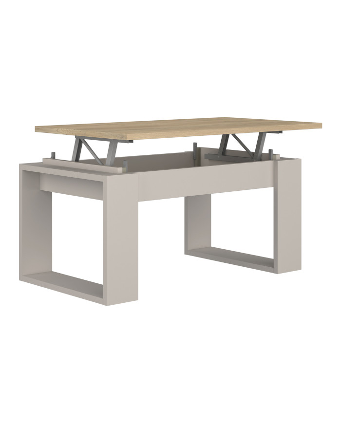 Mesa de centro elevable Rubi II con almacenaje