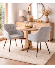 Pack 2 sillas comedor con reposabrazos FREYA