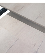 Mesa redonda extensible Anubis con patas cruzadas