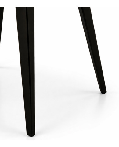 Mesa de comedor extensible Alpes melamina patas negras