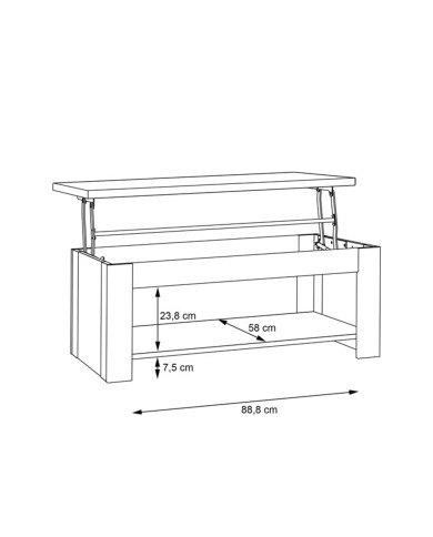 Mesa centro elevable DUMI | Cambia Tus Muebles