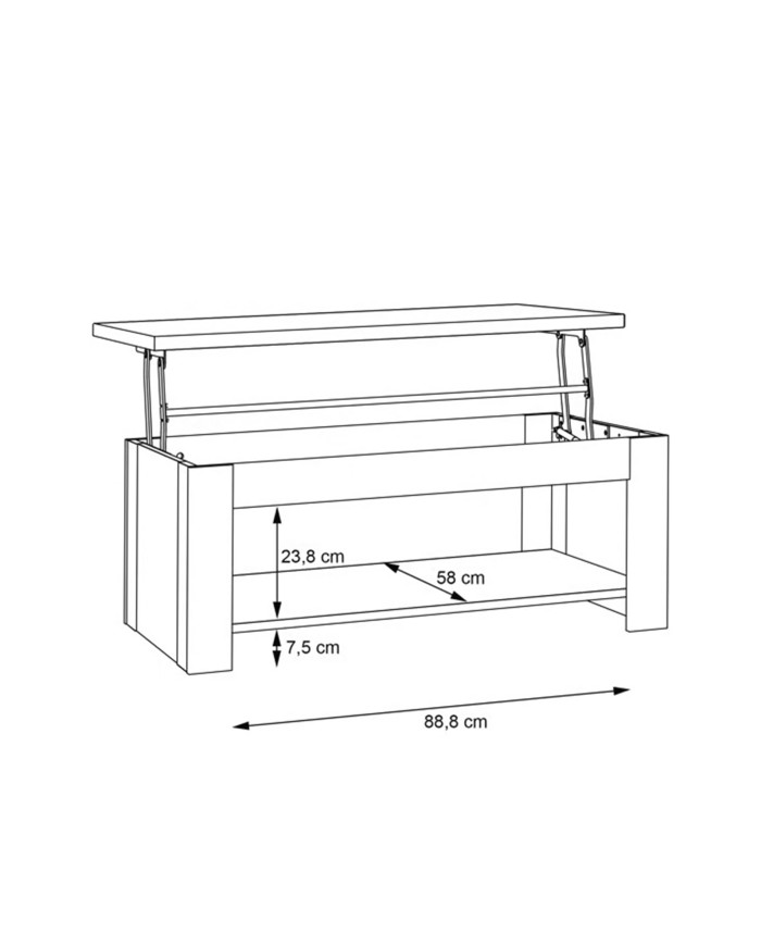 Mesa centro elevable DUMI | Cambia Tus Muebles
