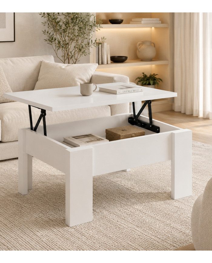 Mesa de centro elevable Premier 4 con almacenaje