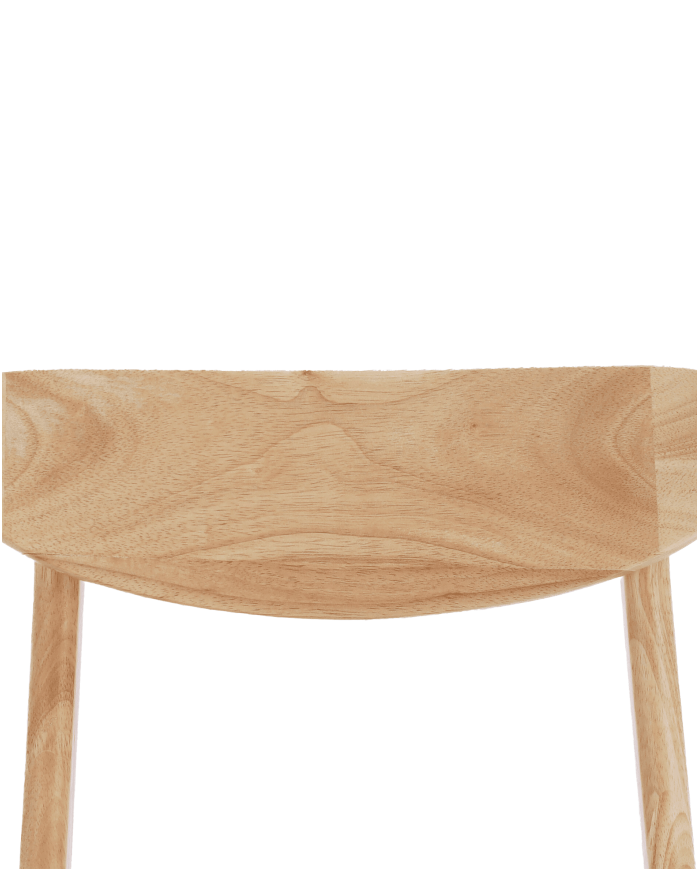 Elegante Pack de 2 Sillas de Comedor Dover - de Tela y Madera Natural