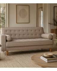 Sofá cama Pynkie convertible en cama de matrimonio