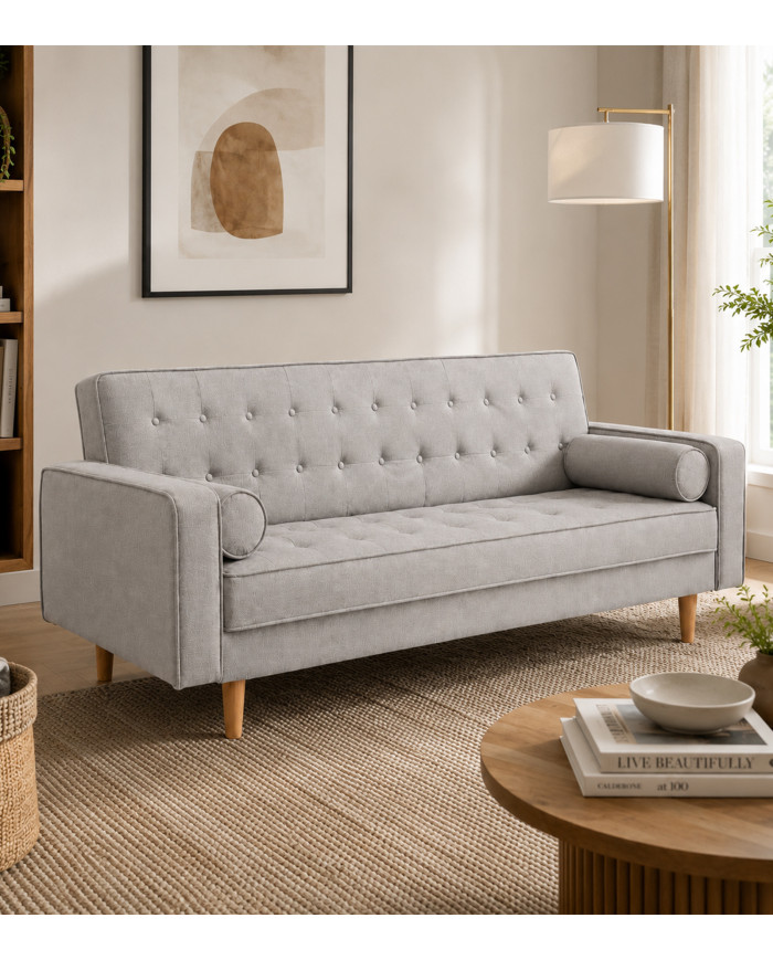 Sofá cama Pynkie convertible en cama de matrimonio
