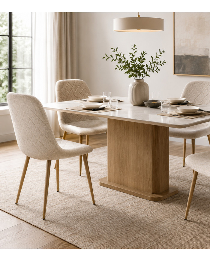 Pack de 4 Sillas de Comedor Suiz - Diseño Moderno y Elegante