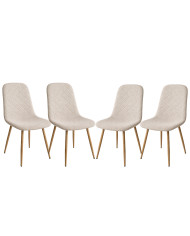 Pack de 4 Sillas de Comedor Suiz - Diseño Moderno y Elegante