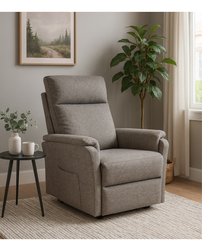 Sillón relax Delta elevable con motor eléctrico – Varias opciones de color