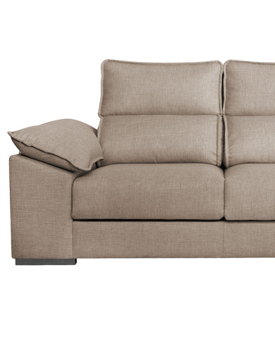 Sofá Chaise Longue Diamo con arcón y 2 puffs