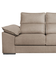 Sofá Chaise Longue Diamo con arcón y 2 puffs