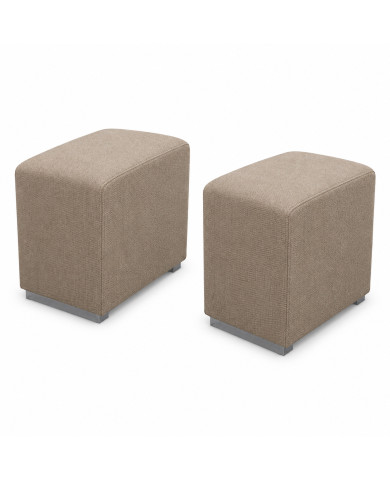 Sofá Chaise Longue Diamo con arcón y 2 puffs