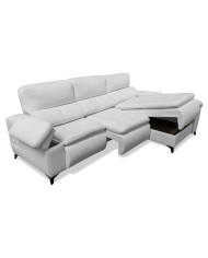 Sofá Chaise Longue Goya con arcón y asientos deslizantes