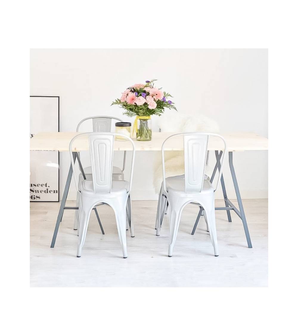 Pack 4 sillas TOLIX de comedor o cocina