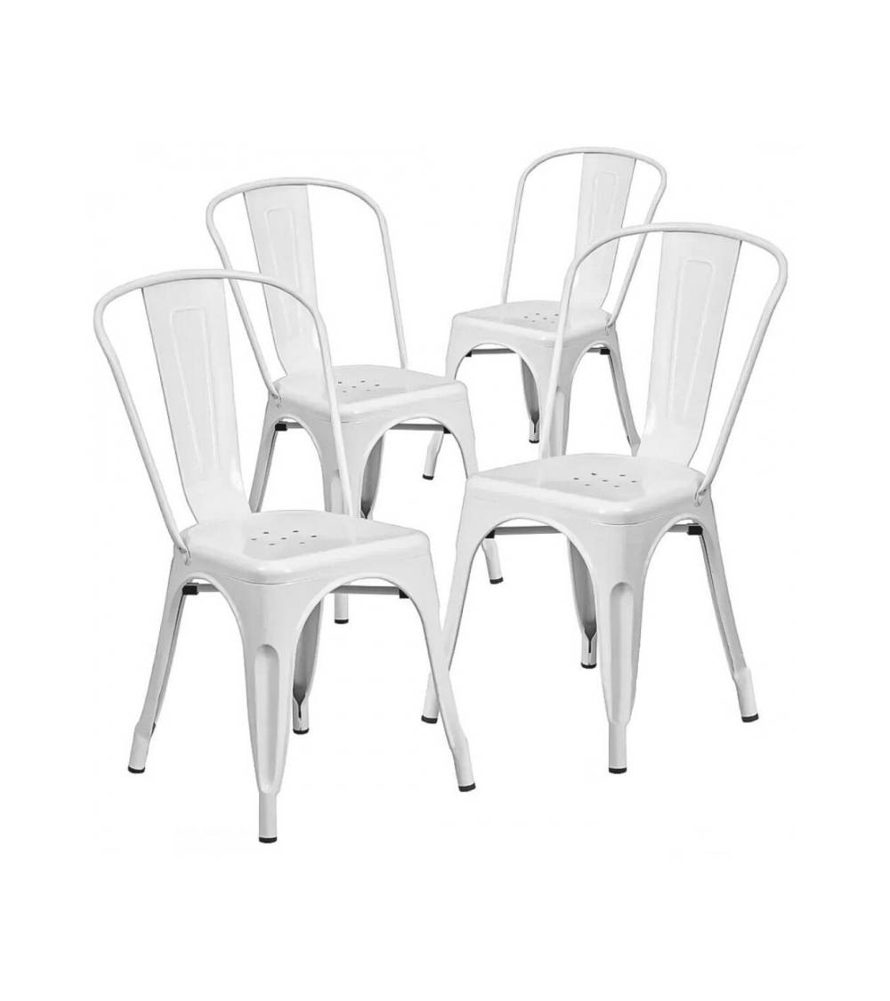 Pack 4 sillas TOLIX de comedor o cocina