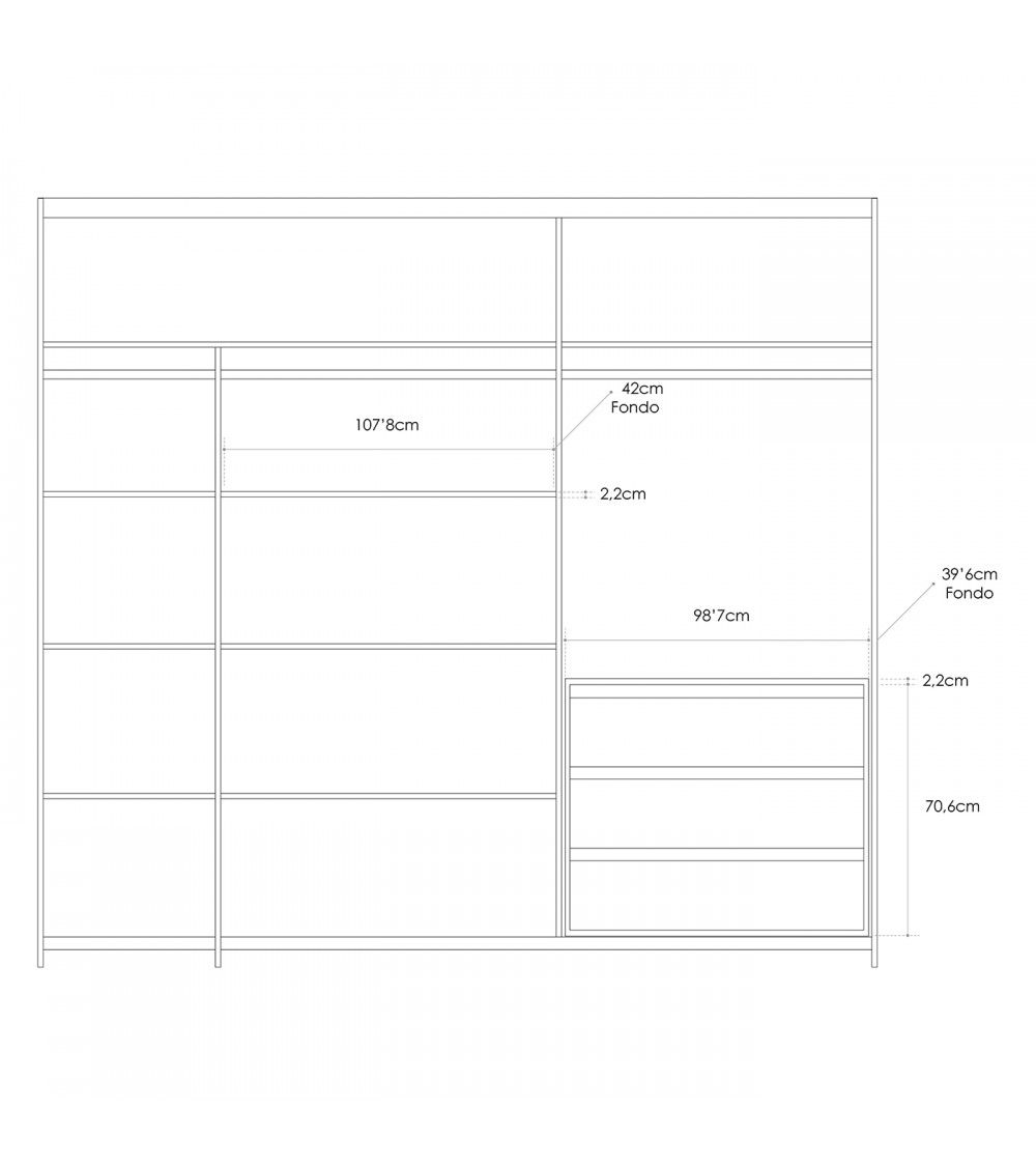 estante interior armario