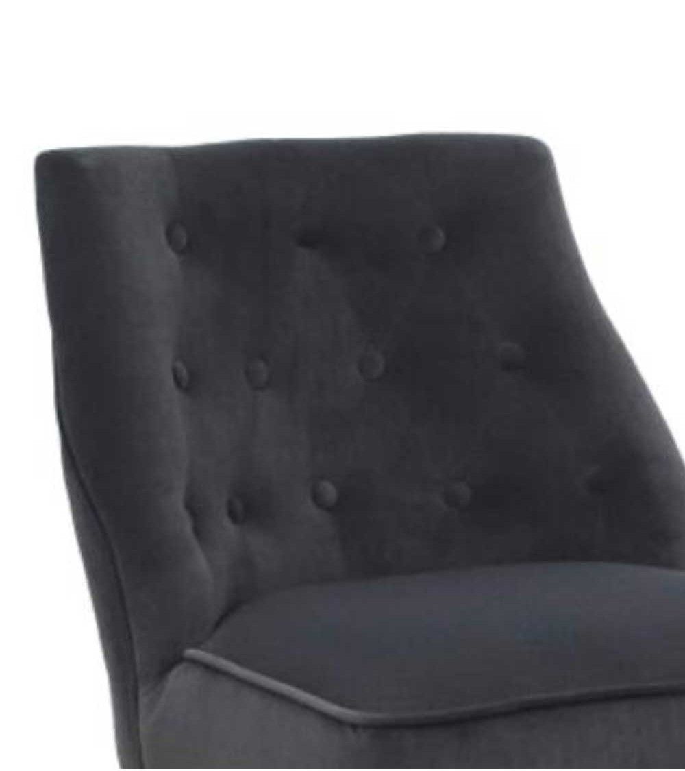 Butaca terciopelo Mary, con patas de madera