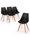 Sillas estilo nórdico baratas, Pack 4 sillas TULIPA - HOME HEAVENLY